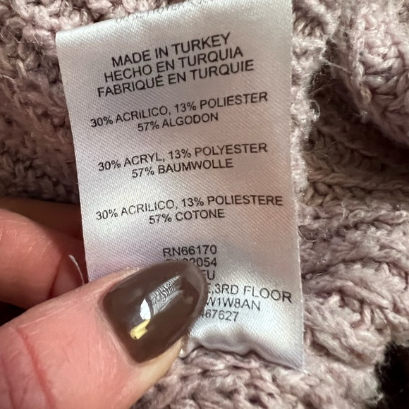 URBAN OUTFITTERS/KIMCHI BLUE BLUSH PINK CHUNKY WRAP FRONT SWEATER SIZE XS - Picture 5 of 7